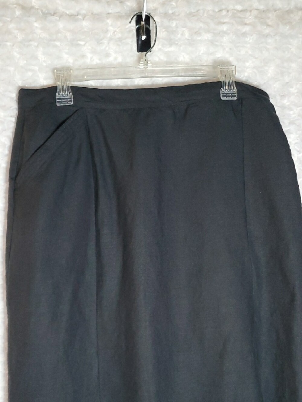Vintage Ashley Stewart Black Casual Shirt and skirt Linen Blend size 18 - Picture 10 of 13
